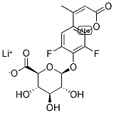 6,8-DIFLUORO-4-METHYLUMBELLIFERYL BETA-D-GLUCURONIDE, LITHIUM SALT Struktur