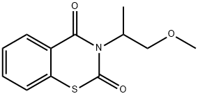 3-(2-METHOXY-1-METHYLETHYL)-2H-1,3-BENZOTHIAZINE-2,4(3H)-DIONE Struktur