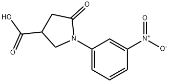 1-(3-NITROPHENYL)-5-OXO-3-PYRROLIDINECARBOXYLIC ACID Struktur