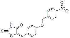 (5E)-5-{4-[(4-NITROBENZYL)OXY]BENZYLIDENE}-2-THIOXO-1,3-THIAZOLIDIN-4-ONE Struktur