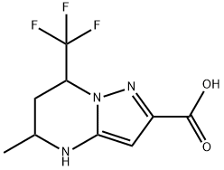 5-METHYL-7-TRIFLUOROMETHYL-4,5,6,7-TETRAHYDRO-PYRAZOLO[1,5-A]PYRIMIDINE-2-CARBOXYLIC ACID Struktur