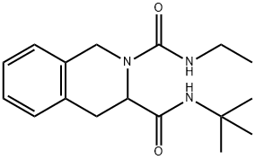 N3-(TERT-BUTYL)-N2-ETHYL-3,4-DIHYDRO-2,3(1H)-ISOQUINOLINEDICARBOXAMIDE Struktur