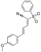 5-(4-METHOXYPHENYL)-2-(PHENYLSULFONYL)PENTA-2,4-DIENENITRILE Struktur