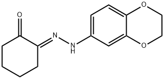 1,2-CYCLOHEXANEDIONE 1-[N-(2,3-DIHYDRO-1,4-BENZODIOXIN-6-YL)HYDRAZONE] Struktur