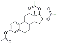 ACETIC ACID 3,16-DIACETOXY-13-METHYL-7,8,9,11,12,13,14,15,16,17-DECAHYDRO-6H-CYCLOPENTA[A]PHENANTHREN-17-YL ESTER Struktur