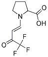 1-(4,4,4-TRIFLUORO-3-OXO-BUT-1-ENYL)-PYRROLIDINE-2-CARBOXYLIC ACID Struktur