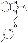 1-[2-(4-METHYLPHENOXY)ETHYL]-2-(METHYLTHIO)-1H-BENZIMIDAZOLE Struktur