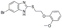 6-BROMO-2-([2-(2-METHOXYPHENOXY)ETHYL]THIO)-1H-BENZIMIDAZOLE Struktur