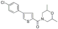 4-[[4-(4-CHLOROPHENYL)THIOPHEN-2-YL]CARBONYL]-2,6-DIMETHYLMORPHOLINE Struktur