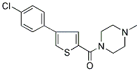 1-[[4-(4-CHLOROPHENYL)THIOPHEN-2-YL]CARBONYL]-4-METHYLPIPERAZINE Struktur