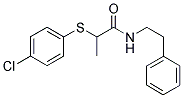 2-(4-CHLOROPHENYLTHIO)-N-(2-PHENYLETHYL)PROPANAMIDE Struktur