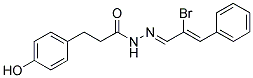 N'-(2-BROMO-3-PHENYLPROP-2-ENYLIDENE)-3-(4-HYDROXYPHENYL)PROPANOHYDRAZIDE Struktur