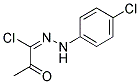 (1E)-N-(4-CHLOROPHENYL)-2-OXOPROPANEHYDRAZONOYL CHLORIDE Struktur