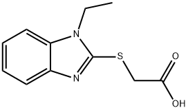 (1-ETHYL-1H-BENZOIMIDAZOL-2-YLSULFANYL)-ACETIC ACID Struktur