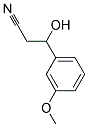 3-HYDROXY-3-(3-METHOXYPHENYL)PROPANENITRILE Struktur