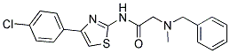 2-[BENZYL(METHYL)AMINO]-N-[4-(4-CHLOROPHENYL)-1,3-THIAZOL-2-YL]ACETAMIDE Struktur