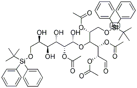 TETRA-O-ACETYL-6,6'-DI-O-(TERT-BUTYLDIPHENYLSILYL)-D-LACTAL Struktur