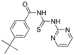 (4-(TERT-BUTYL)PHENYL)-N-((PYRIMIDIN-2-YLAMINO)THIOXOMETHYL)FORMAMIDE Struktur