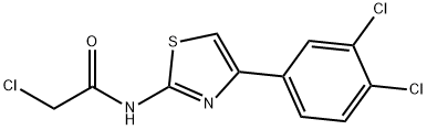 2-CHLORO-N-[4-(3,4-DICHLORO-PHENYL)-THIAZOL-2-YL]-ACETAMIDE Struktur