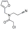 2-CHLORO-N-(2-CYANOETHYL)-N-(2-FURYLMETHYL)ACETAMIDE Struktur