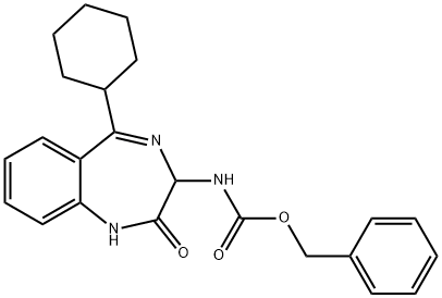 (R,S)-Z-3-AMINO-5-CYCLOHEXYL-2-OXO-1,4-BENZODIAZEPINE Struktur