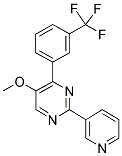 5-METHOXY-2-(PYRIDIN-3-YL)-4-[3-(TRIFLUOROMETHYL)PHENYL]PYRIMIDINE Struktur