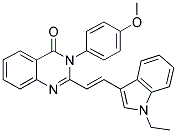 (E)-2-(2-(1-ETHYL-1H-INDOL-3-YL)VINYL)-3-(4-METHOXYPHENYL)QUINAZOLIN-4(3H)-ONE Struktur