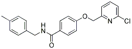 4-[(6-CHLOROPYRIDIN-2-YL)METHOXY]-N-(4-METHYLBENZYL)BENZAMIDE Struktur