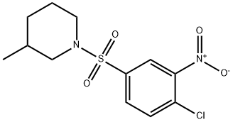 1-[(4-CHLORO-3-NITROPHENYL)SULFONYL]-3-METHYLPIPERIDINE Struktur