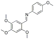 (4-METHOXYPHENYL)-(2,4,5-TRIMETHOXYBENZYLIDENE)-AMINE Struktur