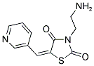 (5E)-3-(2-AMINOETHYL)-5-(PYRIDIN-3-YLMETHYLENE)-1,3-THIAZOLIDINE-2,4-DIONE Struktur