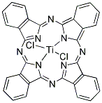 TITANIUM(IV) PHTHALOCYANINE DICHLORIDE Struktur