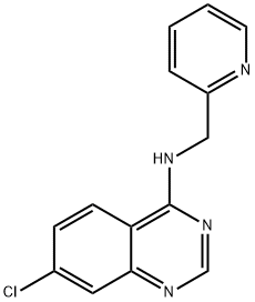 7-CHLORO-N-(2-PYRIDINYLMETHYL)-4-QUINAZOLINAMINE Struktur