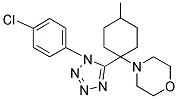 4-{1-[1-(4-CHLOROPHENYL)-1H-TETRAZOL-5-YL]-4-METHYLCYCLOHEXYL}MORPHOLINE Struktur