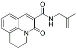 2,3-DIHYDRO-N-(2-METHYLALLYL)-5-OXO-(1H,5H)-BENZO[IJ]QUINOLIZINE-6-CARBOXAMIDE Struktur