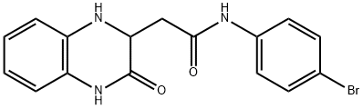 N-(4-BROMO-PHENYL)-2-(3-OXO-1,2,3,4-TETRAHYDRO-QUINOXALIN-2-YL)-ACETAMIDE Struktur