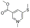 3-(METHOXYCARBONYL)-1-METHYL-5-(METHYLSULFANYL)PYRIDINIUM Struktur