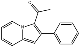 1-(2-PHENYL-3-INDOLIZINYL)-1-ETHANONE Struktur