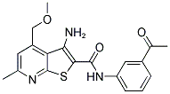 N-(3-ACETYLPHENYL)-3-AMINO-4-(METHOXYMETHYL)-6-METHYLTHIENO[2,3-B]PYRIDINE-2-CARBOXAMIDE Struktur