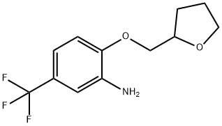 2-(TETRAHYDRO-FURAN-2-YLMETHOXY)-5-TRIFLUOROMETHYL-PHENYLAMINE Struktur