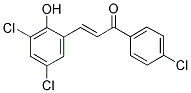 1-(4-CHLOROPHENYL)-3-(3,5-DICHLORO-2-HYDROXYPHENYL)PROP-2-EN-1-ONE Struktur