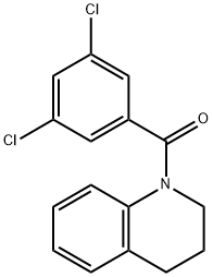 (3,5-DICHLOROPHENYL)[3,4-DIHYDRO-1(2H)-QUINOLINYL]METHANONE Struktur