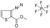 2-METHOXYCARBONYLTHIOPHENE-3-DIAZONIUM HEXAFLUOROPHOSPHATE Struktur