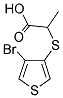 2-[(4-BROMOTHIEN-3-YL)SULFANYL]PROPANOIC ACID Struktur