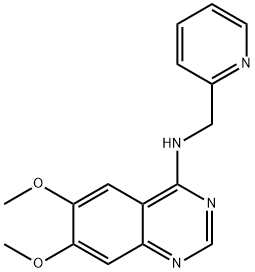 6,7-DIMETHOXY-N-(2-PYRIDINYLMETHYL)-4-QUINAZOLINAMINE Struktur