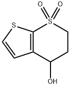 4-HYDROXY-3,4-DIHYDRO-1LAMBDA6-THIENO[2,3-B]THIOPYRAN-1,1(2H)-DIONE Struktur