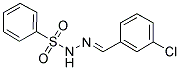 N'-[(E)-(3-CHLOROPHENYL)METHYLIDENE]BENZENESULFONOHYDRAZIDE Struktur