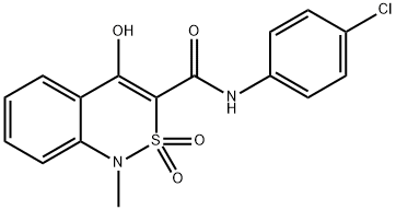 N-(4-CHLOROPHENYL)-4-HYDROXY-1-METHYL-2,2-DIOXO-1,2-DIHYDRO-2LAMBDA6,1-BENZOTHIAZINE-3-CARBOXAMIDE Struktur