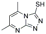 5,7-DIMETHYL-[1,2,4]TRIAZOLO[4,3-A]PYRIMIDINE-3-THIOL Struktur