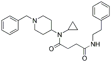 N-(1-BENZYLPIPERIDIN-4-YL)-N-CYCLOPROPYL-4-OXO-4-[(2-PHENYLETHYL)AMINO]BUTANAMIDE Struktur